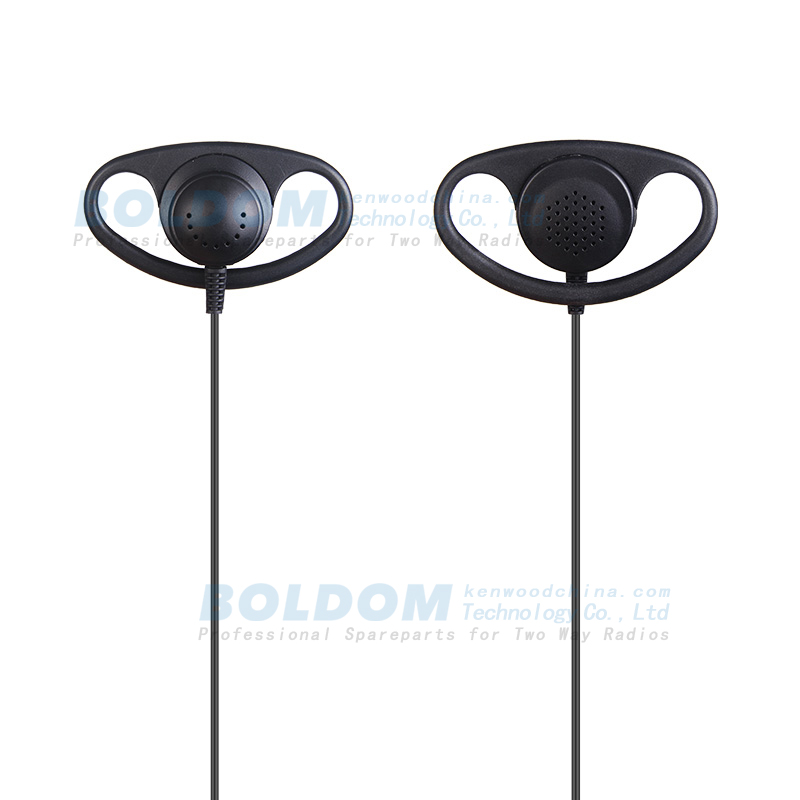D200D detachable earpiece D shape for kenwood motorola two way radios