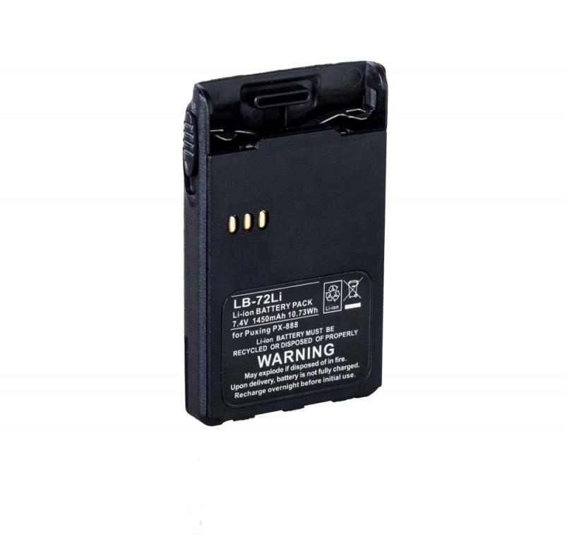 Li-ion 7.4V 2000mAh Rechargeable Battery LB-72LI Two Way Radio Battery Pack for PUXING PX-728 PX777 PX888 TYT-777
