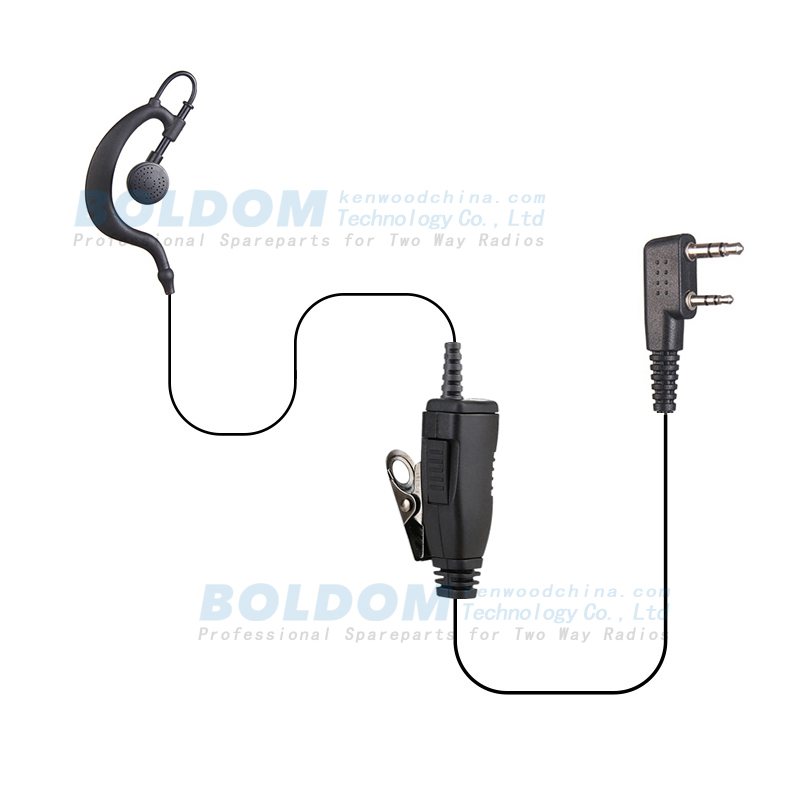 900912 earhook earphone for kenwood motorola vertex  two way radios
