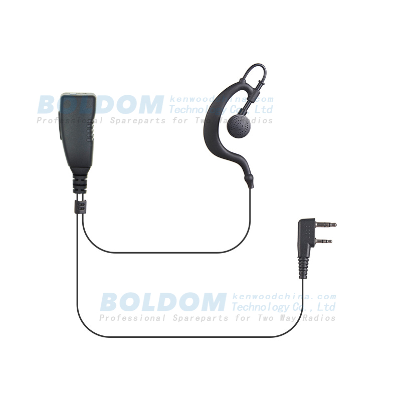 416912 earhook type earphone for kenwood motorola vertex two way radios