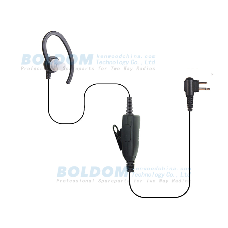316919 earhook type earpiece for kenwood motorola vertex radios