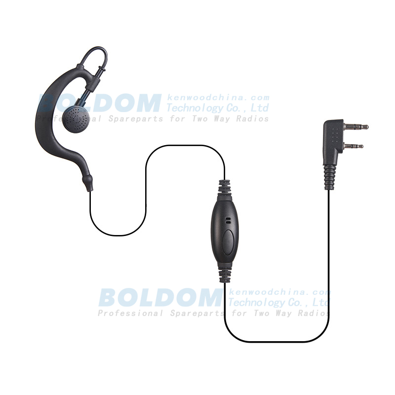 314912 earhook type earpiece for kenwood motorola vertex radios