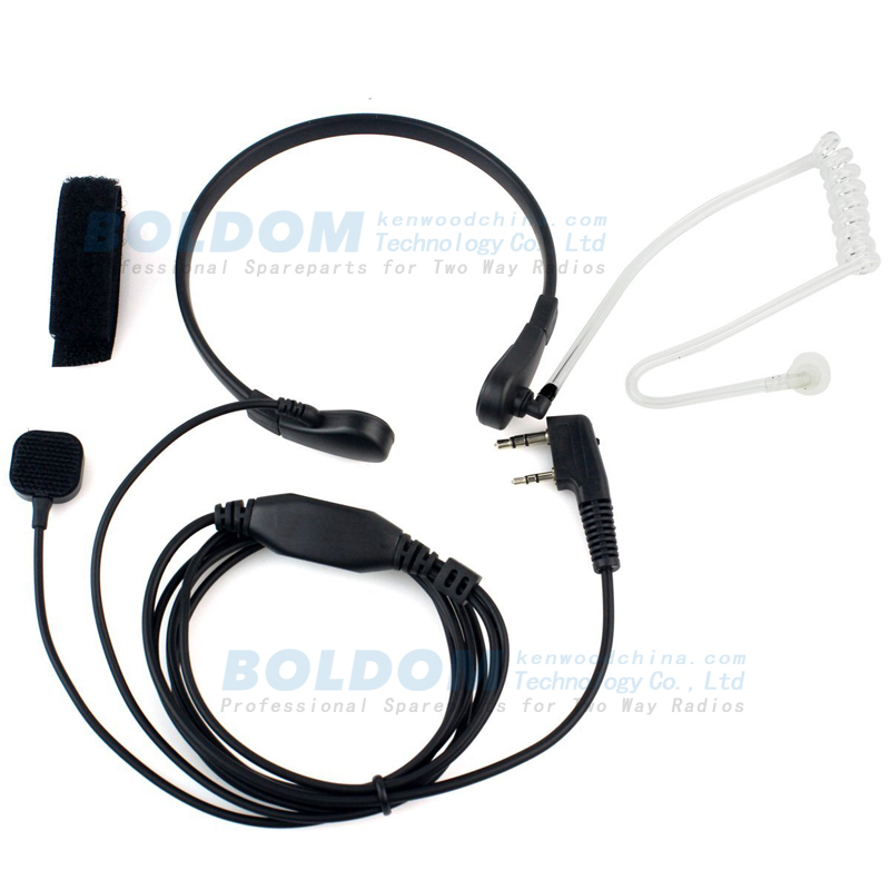 TH01P1 throat vibration headset with finger PTT for kenwood motorola vertex radios