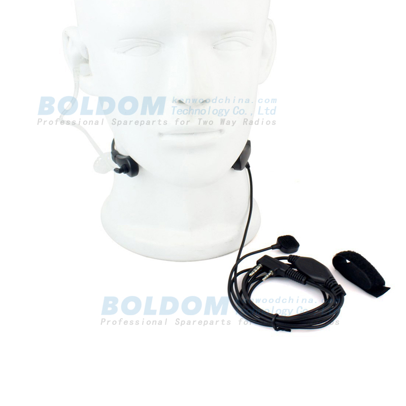 TH01P1 throat vibration headset with finger PTT for kenwood motorola vertex radios