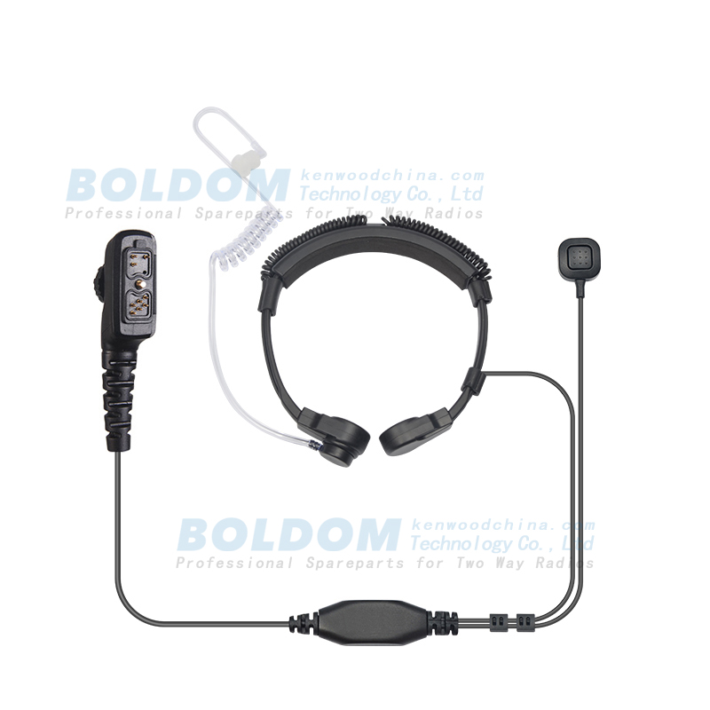 TH02P1  throat vibration headset with finger PTT for kenwood motorola vertex radios