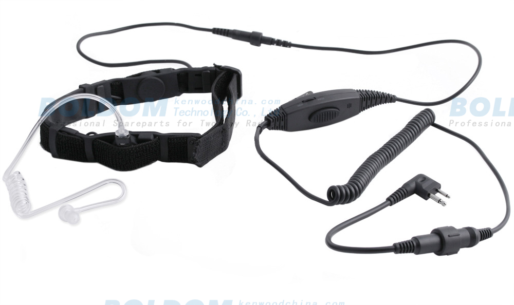TH06BLT belt throat vibration headset for kenwood motorola vertex two way radios