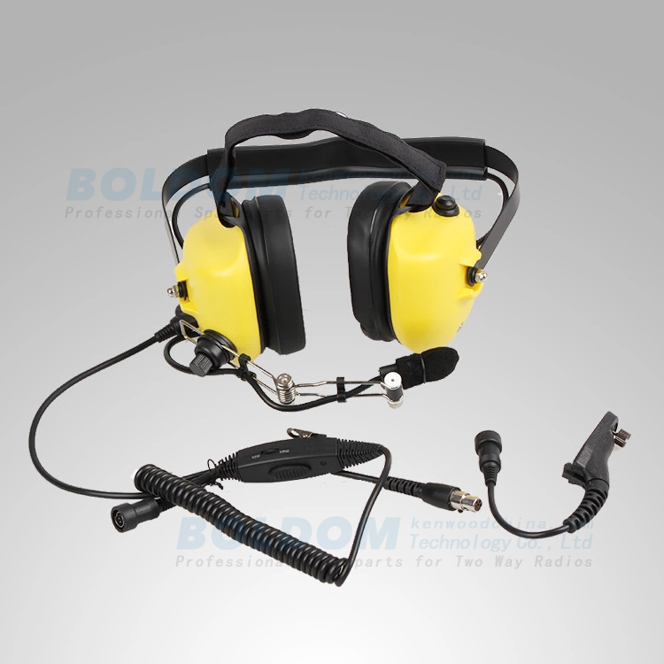 NC01P07S Noise cancelling headsets for two way radio on airport, racing ground and helicopter.