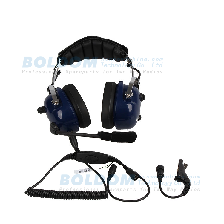 NC02P07B Noise cancelling headsets for two way radio on airport, racing ground and helicopter carton fiber