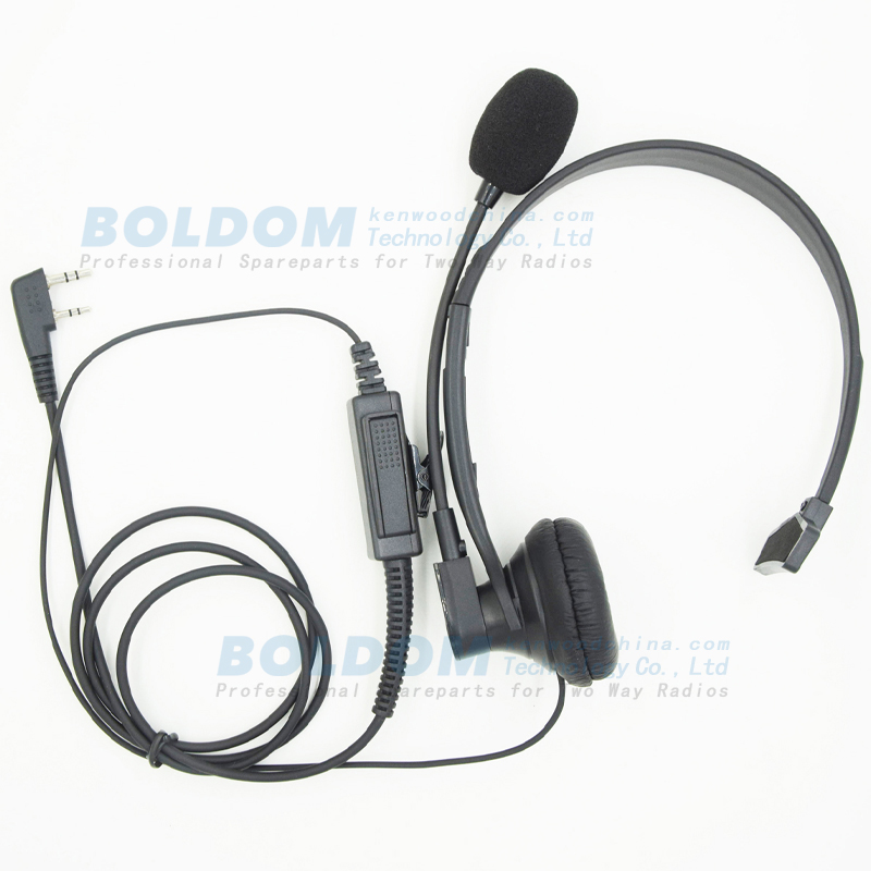 HW06200 two way radio headset with PTT one ear one side headset for kenwood motorola baofeng radios