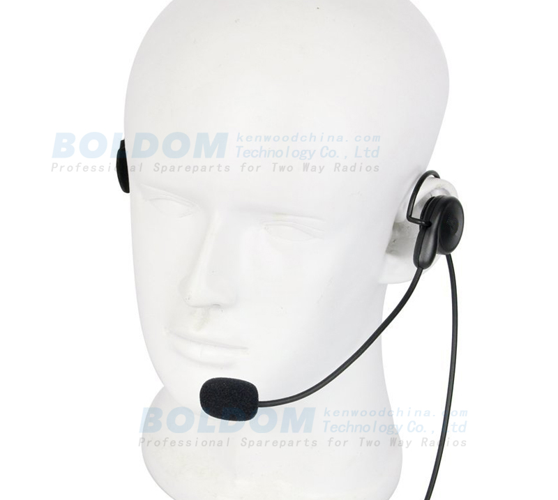 HW300815 behind head behind ear headset with stick mic for two way radio headset with PTT for kenwood motorola baofeng radios