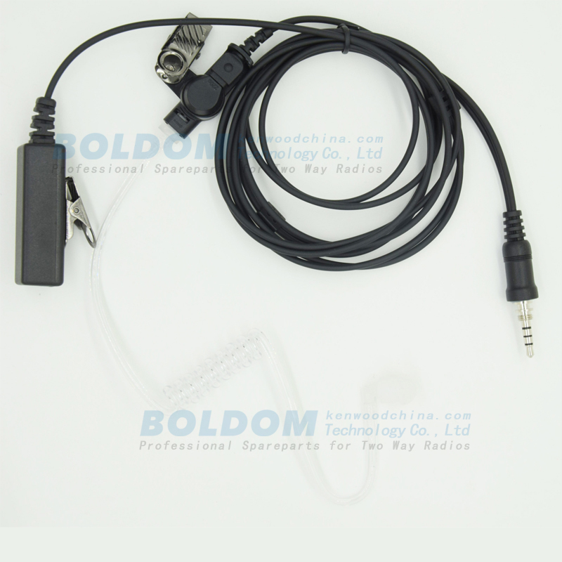 208980  2 wires Surveillance kit for two way radios kenwood motorola vertex with transparent tube acoustic tube