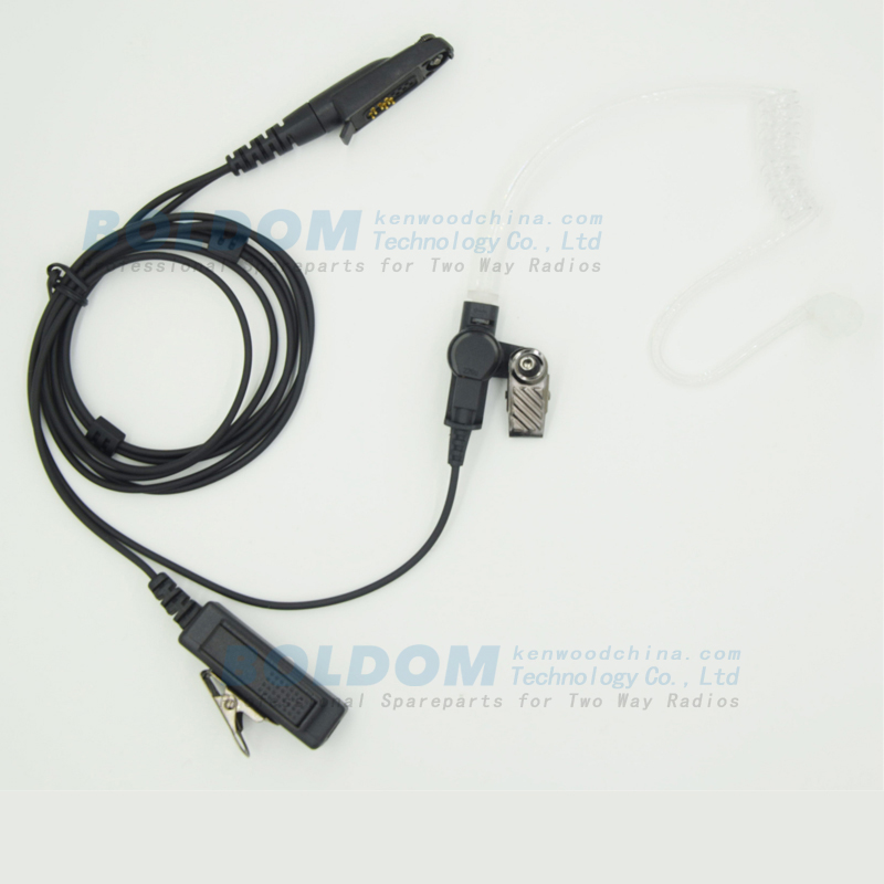 200980 2 wires Surveillance kit for two way radios kenwood motorola vertex with transparent tube acoustic tube