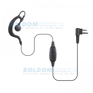 414912 earhook type earphone for kenwood motorola vertex two way radios
