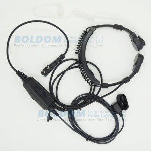 TH400 heavy duty throat vibration headset with finger PTT for kenwood motorola vertex radios