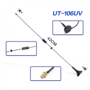 Nagoyaa UT-106 VHF UHF Dual band Magnet Mounted Antenna for Handheld Radio